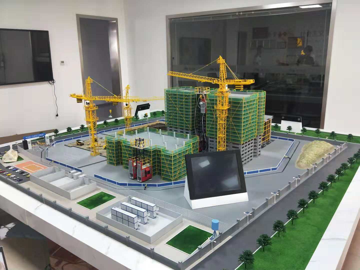 政和县建筑施工场景模型